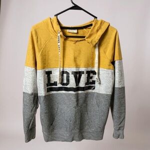 Bobbie Brooks Yellow, Gray, and White Hoodie